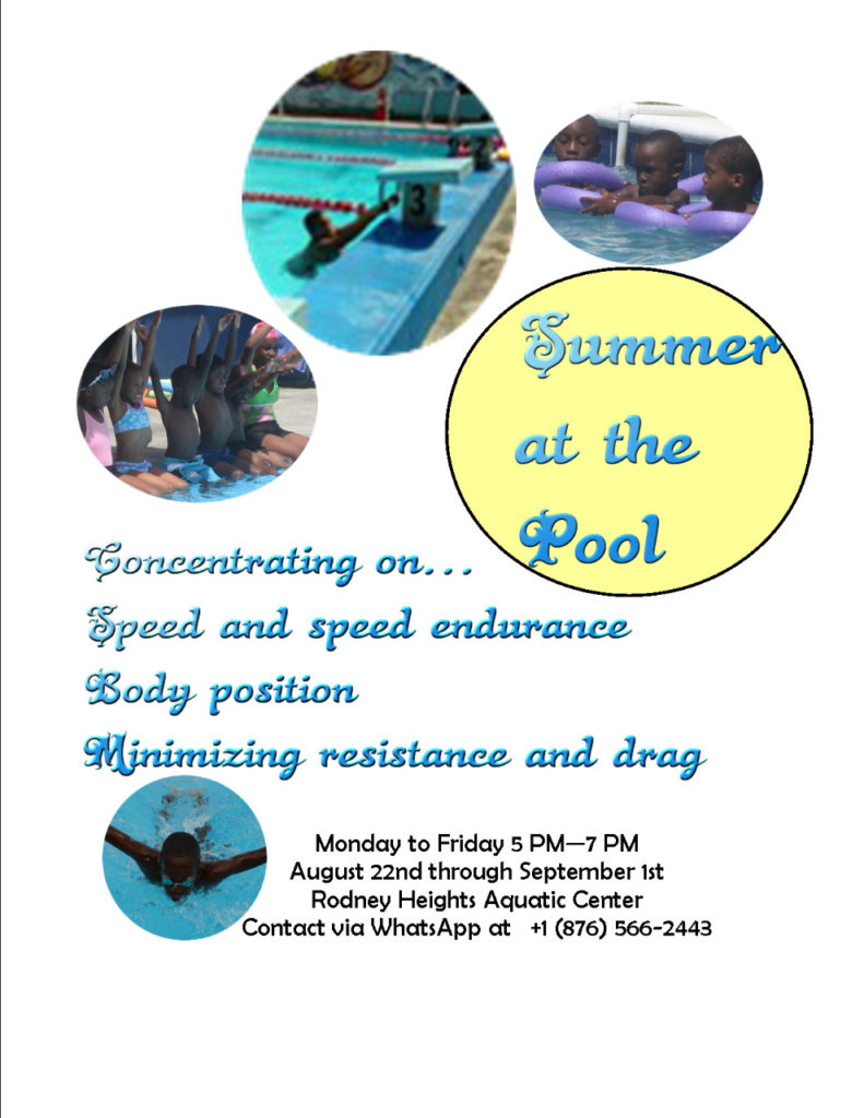 Swim Clinic at RHAC Aug 22nd – Sept 1st